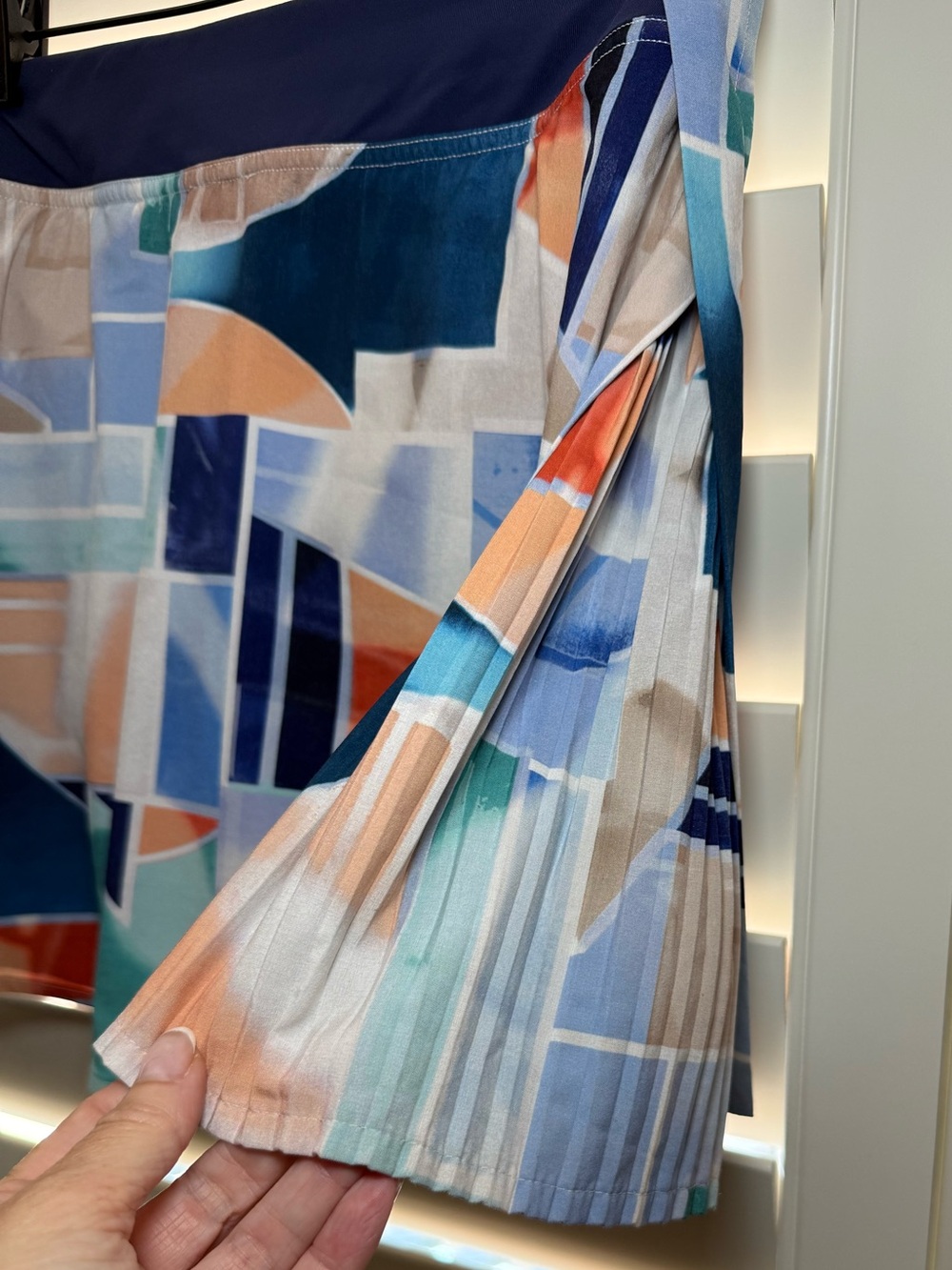 Lululemon Peek Pleat High-Rise Tennis Skirt Shadow Court Multi/Night Sea Size 6 - Picture 7 of 8